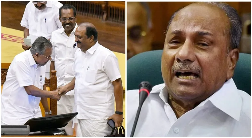 Pinarayi Vijayan, KN Balagopal and AK Antony